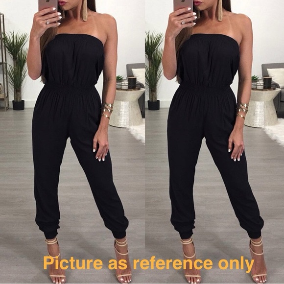 Pants - Body Central Boutique 
Tube Top Tie Waist Jumpsuit